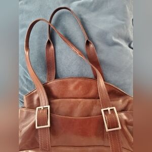 Kenneth Cole NY vintage brown leather handbag